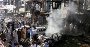 Peshawar Blasts in Qisa Khawani Bazar kill 6